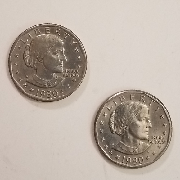 Susan B Anthony One Dollar Coins 2008 D - Picture 3 of 10